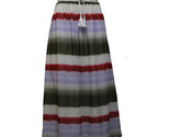 Lands End Women&#39;s Size 14 Petite, Woven Maxi Skirt, Pale Wisteria Stripe - $25.00
