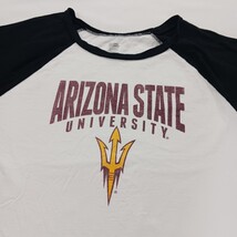 Arizona State University RN#13326 Men's White Raglan Cotton T-Shirt Size 2XL image 4