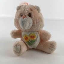 Care Bears Friend Bear 7&quot; Plush Stuffed 80s Toy Sunflower Vintage 1983 Kenner - £23.67 GBP