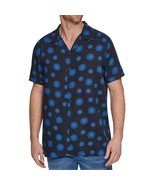 Karl Lagerfeld Paris Men&#39;s Retro Style Sunflower Print Camp Shirt Viscos... - $68.36 CAD