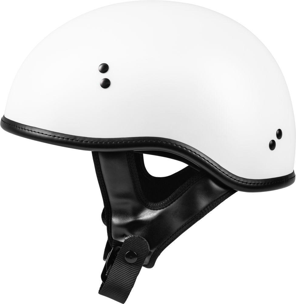 HIGHWAY 21 - .357 Solid Half Helmet, Matte White, X-Small - $69.95