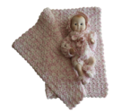 Darice 13&quot; New Born Plastic Baby Doll Porcelain Look Handmade Blanket + ... - £15.96 GBP