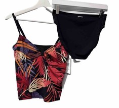 Speedo 2 PC Tankini Swimsuit Bathing Suit NEW M *see size notes US 8/10=UK 12/14 - £32.97 GBP