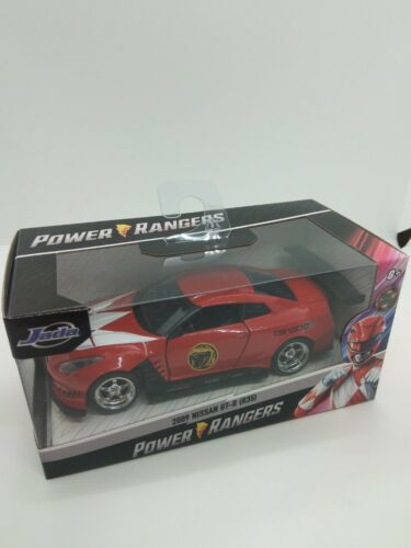 Jada Toys Power Rangers 2009 Nissan GT-R (R35) Red 1:32 New Sealed - $12.87
