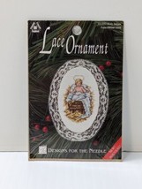 NEW 1999 DFTN Holy Infant 301277 Cross Stitch Lace Ornament Kit Vintage 14949 - £9.49 GBP