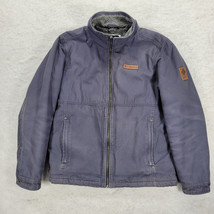 Columbia Canvas Fleece Lined Jacket Mens Sz Medium Outdoor Rugged Street... - $30.74