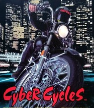 Cyber Cycles Arcade FLYER Original NOS Video Game 1995 Art Motorcycles R... - £12.94 GBP