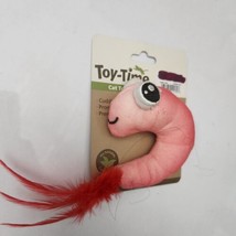 Toy Time Cuddly Fabric All Natural Catnip Filled Cat Toy Shrimp - $5.94
