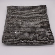 Women&#39;s Unbranded Grey Knit with Sparkle Sequence Loop Infinity Scarf One Size - £6.16 GBP