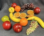 Fake Fruits Prop Food Realistic Table Home Décor 16 Pc Lot! Great!! VTG - £14.99 GBP