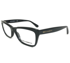 Dolce &amp; Gabbana Eyeglasses Frames DG3215 501 Polished Black Cat Eye 52-1... - $93.29