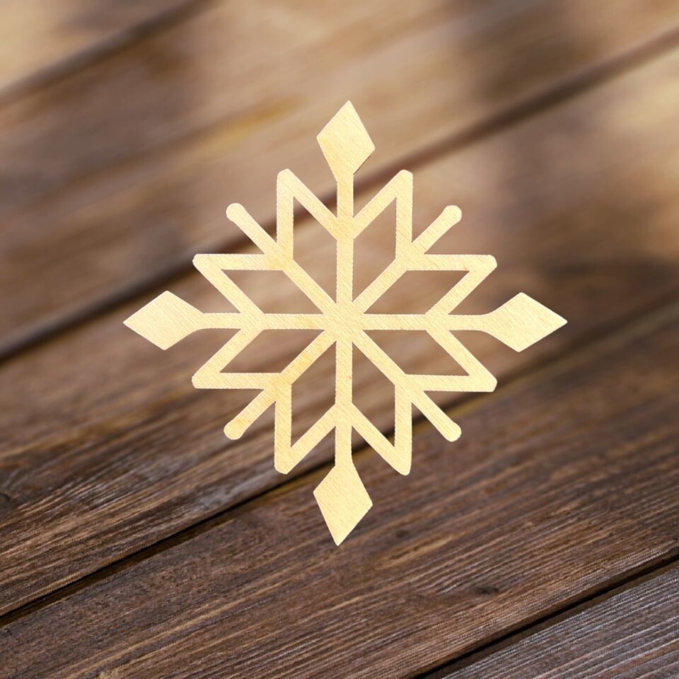 Wooden Christmas Ornament - Holiday Home Decoration 4&quot; With Giftbox - $5.45