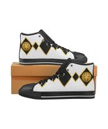 White Mighty Morphin Tigerzord Power Coin High Top Shoes - £47.40 GBP