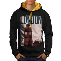 Wellcoda London City Tower UK UK Mens Contrast Hoodie - £31.38 GBP