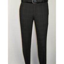 Men Suit BERLUSCONI Turkey Italian Wool 180's Single Breasted 623-01 Black Plaid image 11