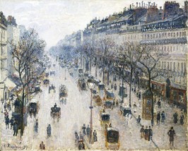 Camille Pissarro 1897 The Boulevard Montmartre on a Winter Morning - £23.98 GBP+
