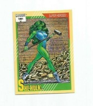 SHE-HULK Super Heroes 1991 Marvel Entertainment Marvel Comics Card #43 - £7.58 GBP