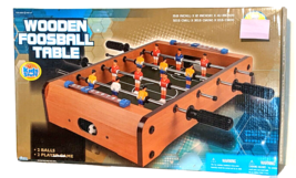 Table Foosball Game Soccer Football Family Fun Mini Tabletop Toy Easy Score Wood - £20.68 GBP