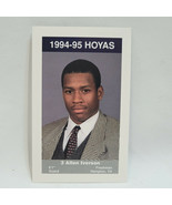 Allen Iverson Portrait Card 1994-95 Coca-Cola Georgetown Hoyas Kids &amp; Cops - $292.81 CAD