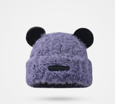 Fluffy Bear Ears Beanie Hat, Super cute Bear winter hat, kawaii plush Be... - £28.87 GBP