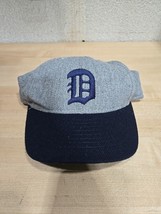 VTG Detroit Tigers Fitted Hat Logo Block Gray Wool Cooperstown Collectio... - £18.43 GBP