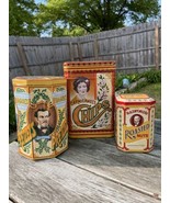 Tin Canister Trio Carmichaels Chips Hague’s Pretzels Radfords Nuts. Cott... - £38.52 GBP