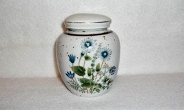 Japanese Tea~Ginger Jar~Blue Flowers~Gold Trim~Marked - £11.69 GBP