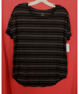 Daily Ritual Women&#39;s S Short Sleeve Luxe Knit Tunic Shirt Black White St... - €9,42 EUR