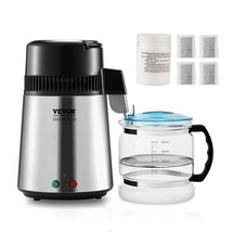 VEVOR Water Distiller, 4L 1.05 Gallon Pure Water Purifier Filter For Home Counte - $2,585.21 MXN