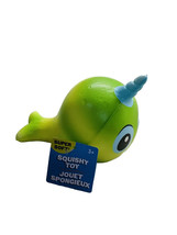 Narwhal - Squishy Toy - Super Soft - Approx. 4 1/2&quot; High Low Rise Stress... - £12.12 GBP