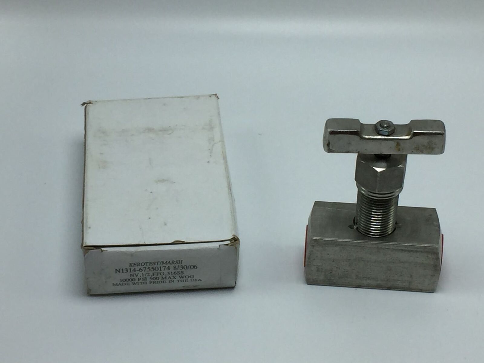 NEW KEROTEST/MARSH N1314 N SERIES NEEDLE VALVE 1/2IN NPT T-HANDLE PN# N1314 - $55.00