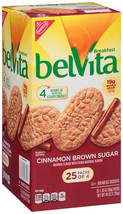 Belvita Cinnamon Brown Sugar Breakfast Biscuits 25 Packs of 4 Cookies 2lb 12oz - £19.80 GBP