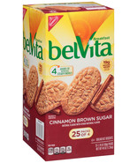 Belvita Cinnamon Brown Sugar Breakfast Biscuits 25 Packs of 4 Cookies 2l... - £19.78 GBP