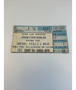 Crosby, Stills &amp; Nash Sept 9, 1988 Ticket Stub San Diego State Open Air ... - £14.92 GBP