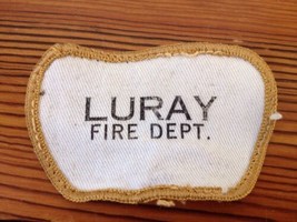 Vintage Luray Virginia Fire Department Printed Cloth Sew-on Patch White ... - £10.21 GBP
