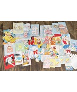 Hallmark &amp; American Greeting Lot If 28 Vintage Colorful Interesting Card - $230.83 MXN