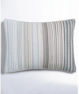 Martha Stewart Blue Charleston Yarn Dye Stripe Quilted Standard Pillow S... - $54.99