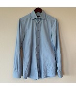 Gucci Men’s Dress Shirt Light Blue Fitted Cotton Size 15 (US) 38 (EU) It... - $3,008.89 MXN