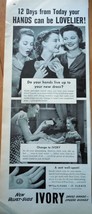 Ivory Soap 12 Days Hands Can Be Lovelier Advertising Print Ad Art 1950s - £4.68 GBP