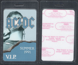 AC/DC OTTO Laminated VIP Pass from the Summer of 1991 Razors Edge Tour - £9.79 GBP