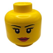 LEGO Girl Storage Head Small Yellow Container - $16.08 CAD