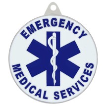 Emergency Medical Service (EMS) First Responder Round Keychain - £8.77 GBP