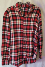 Men&#39;s Chaps Size Medium Flannel Button-Up Shirt Long Sleeve Multicolor F... - $14.99