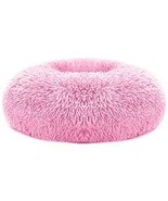 PetLuv Round Pet Dog Bed Soft Warm Fleece - Pink - $36.25