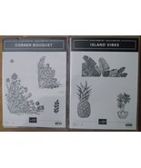 STAMPIN&#39; UP! Corner Bouquet 155273 &amp; Island Vibes 158096 Cling stamp sets - $27.00 CAD