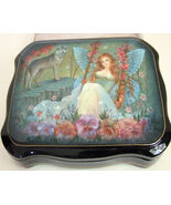 Hand Painted One of a Kind Russian Lacuqer Box "Fairy &amp; The Wolf" by Fro... - $1,074.32