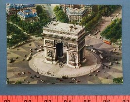 Vintage Paris L&#39;Arc de Triomphe Unused Postcard dq - £23.78 GBP
