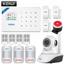 Home Burglar Security Alarm System Screen WIFI GSM Must Have Smoke Detector - £65.28 GBP+