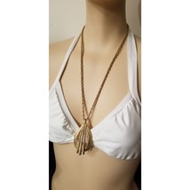 Vintage Coro Gold Tone Pendant Necklace - $820.99 MXN