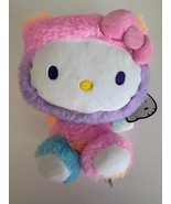 Sanrio HELLO KITTY Plush Rainbow Sherbet Colorful Costume 9.5 in NWT - $19.79